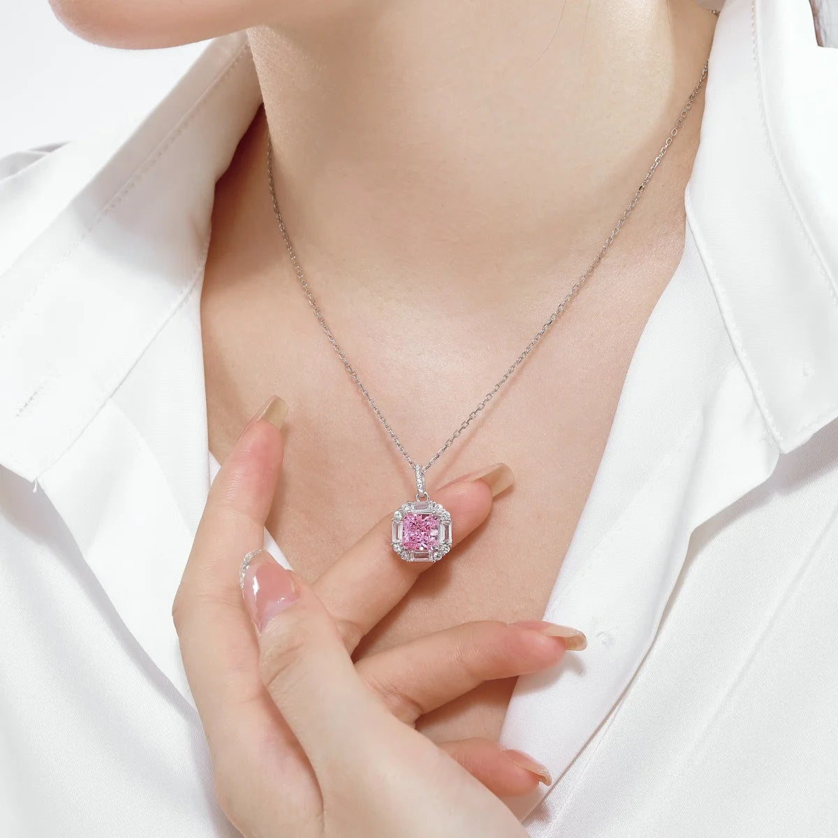 Colier cu Pandantiv Square Gem