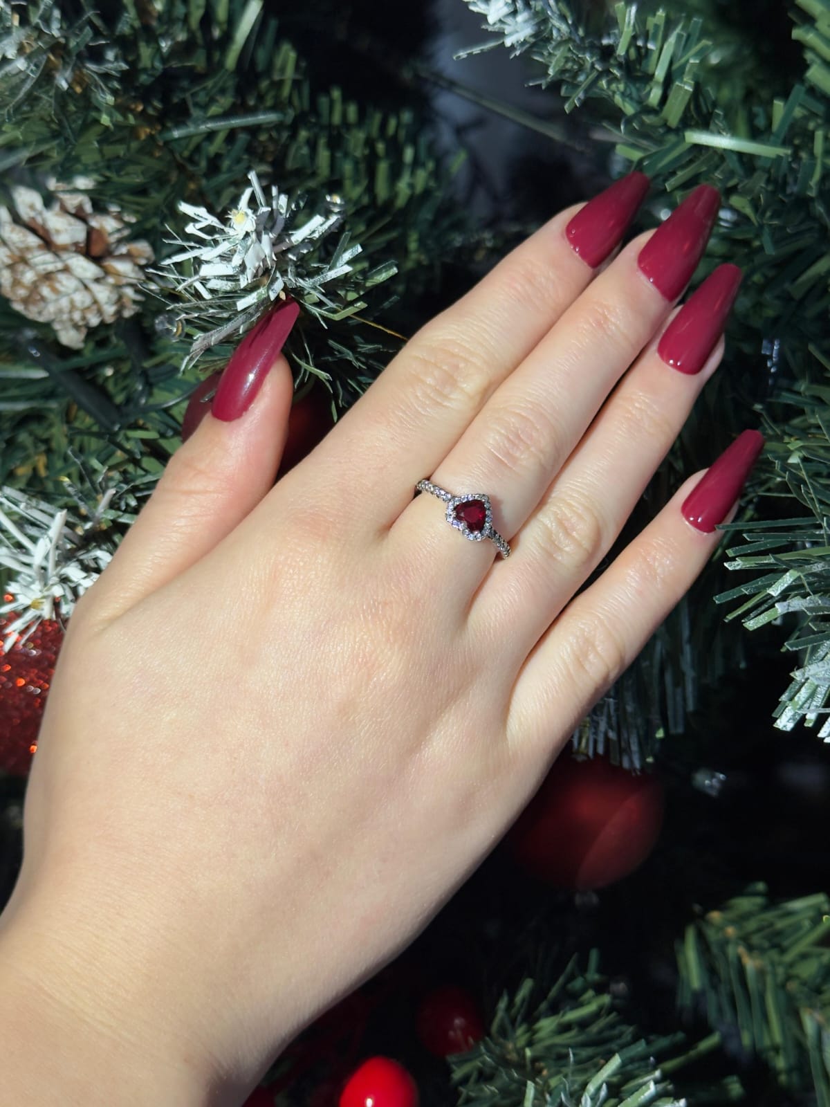 Inel Argint 925 Crystal Heart