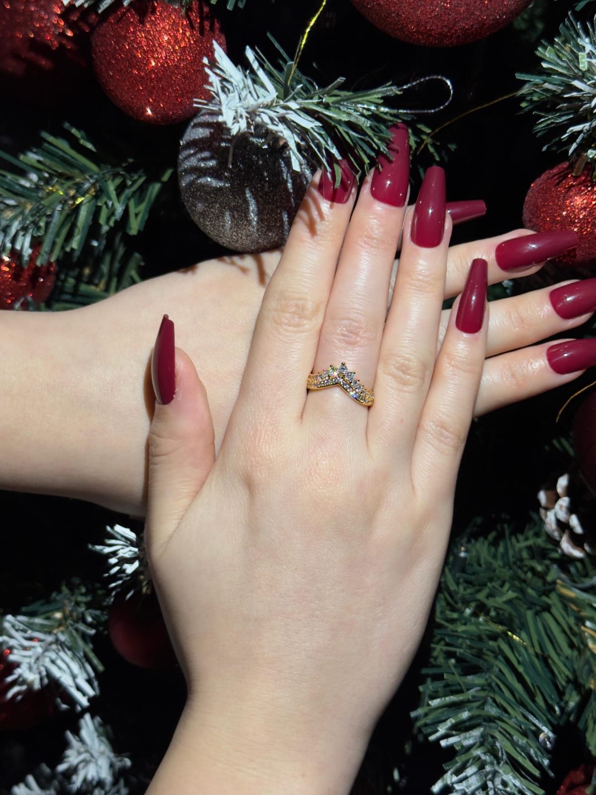 Inel Tiara V-Crown Shine