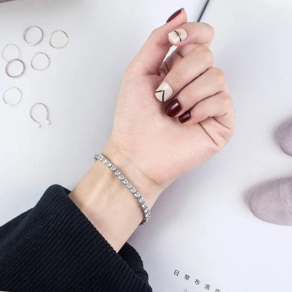 Bratara Tennis 17cm Argint S925 - Vulcano | Sansa ta de a straluci