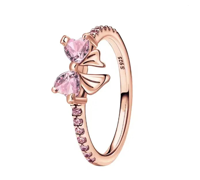 Inel Princess Bow din Argint 925 cu Zirconii Strălucitoare Vulcano