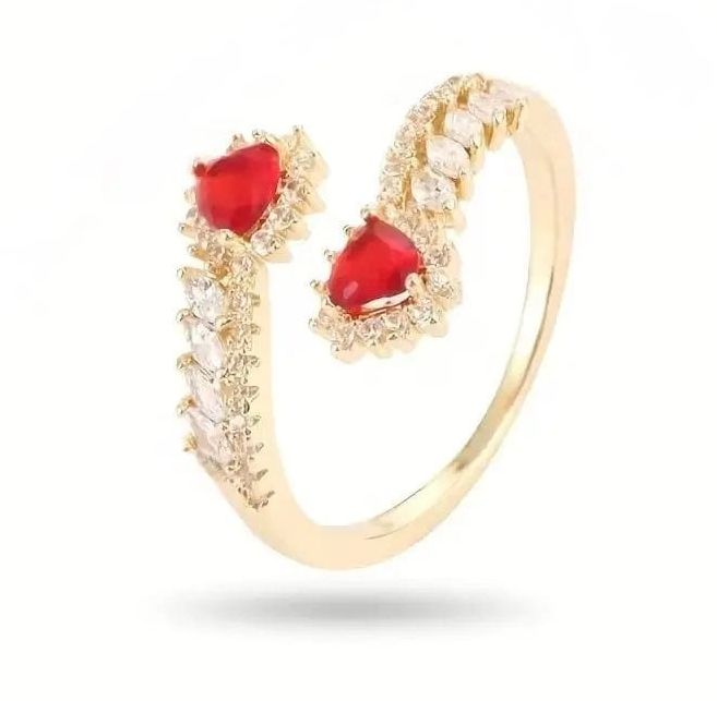 Inel Adjustabil Royal Ruby Kiss